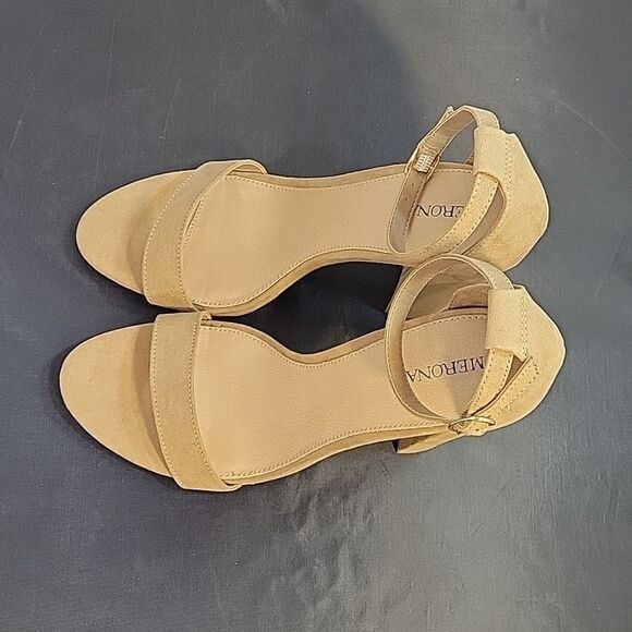 BRAND NEW MERONA ADJUSTABLE ANKLE BUCKLE STRAP OPEN TOE SANDAL - Picture 7 of 14